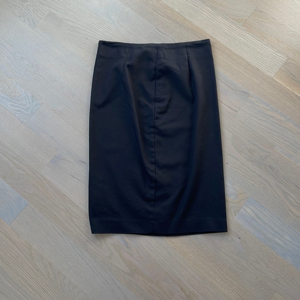 Black Pencil skirt with side slit